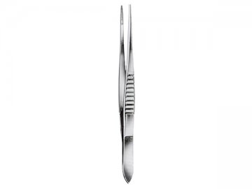 USA MODELL NARROW DISSECTING FORCEPS WITHOUT TEETH 13CM
