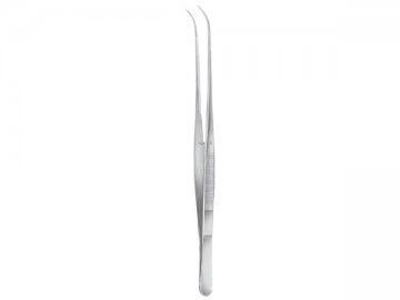 BROPHY DISSECTING FORCEPS WITHOUT TEETH CURVED 20CM