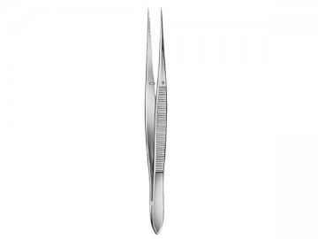 DISSECTING FORCEPS WITHOUT TEETH STRAIGHT 9CM