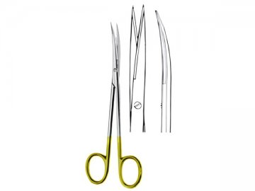 METZENBAUM-FINE TC SCISSORS S/S CURVED 14.5CM