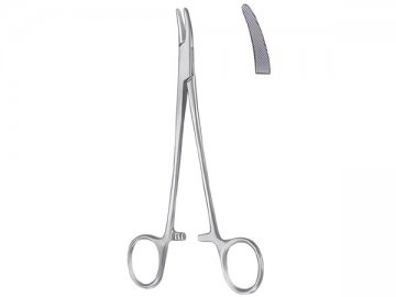 HEANEY NEEDLE HOLDER CURVED 21CM