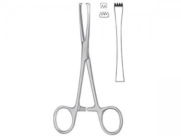 TUFFIER ALLIS CLAMP 3X4TOOTH 13CM
