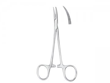 CLAMP CURVED (CROSS SERRATIONS) 12CM