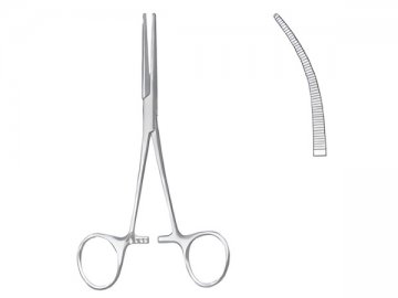 PEAN CLAMP CURVED 14CM