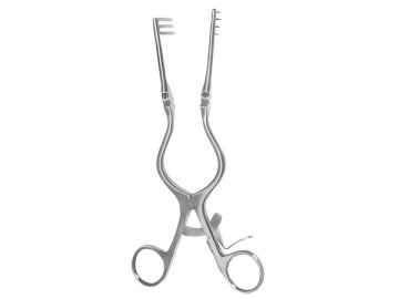 CONE AUTOMATIC RETRACTOR 3X4 TEETH MOVABLE SHARP 24CM