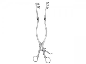 BECKMANN-ADSON AUTOMATIC RETRACTOR 3X4 TEETH MOVABLE BLUNT 44MM 31CM