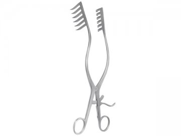 HEMILAMINECTOMY AUTOMATIC RETRACTOR 6X6 TEETH 27CM