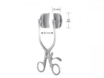 BABY-COLLIN AUTOMATIC RETRACTOR LATERAL BLADE 18X40MM 1 PAIR