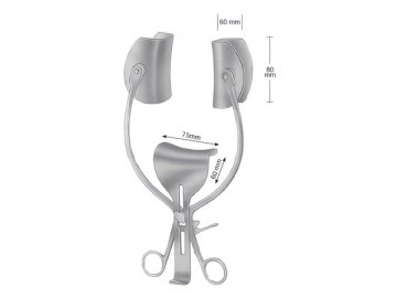 COLLIN AUTOMATIC RETRACTOR CENTRAL BLADE 75X60MM